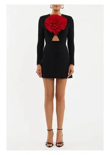 Rebecca Vallance Rhosen Mini Dress Black Size 8
