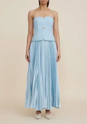 Acler Avonlea Midi Dress Celeste Blue Size 8