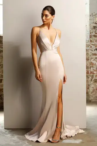 Jadore JX1101 Valerie Gown Latte Size 8