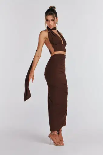 Melani The Label Xara Multiway Two Piece Set Chocolate Size S / AU 8