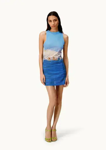 Mirae Paris Surfin' Mini Dress Blue Size S / AU 8