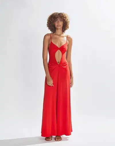One Mile the Label Sammy Maxi Dress Red Size XS / AU 6