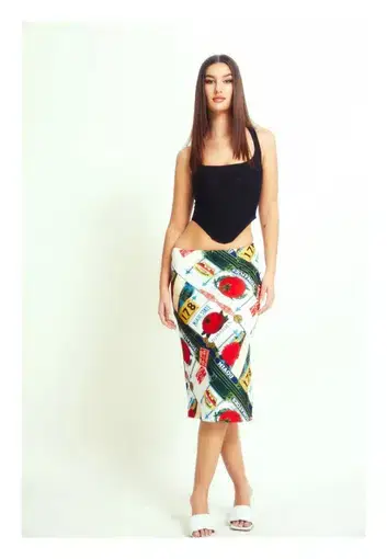 Miaou Moni Skirt in Figaro Print Size 6