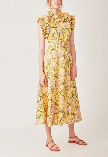 Torannce Sedgwick Midi Dress Floral Size 14