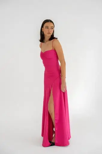 HNTR the Label Gaia Gown Hot Pink Size M / AU 10