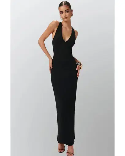 Effie Kats Eiza Gown Black Size AU 6 