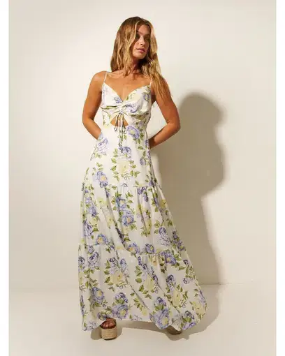 Kivari Airlie Maxi Dress Floral Size AU 16