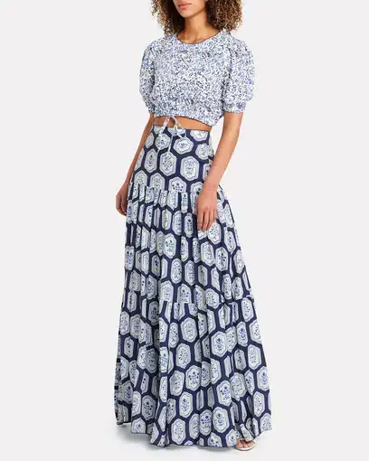 Agua by Agua Bendita Anis Maxi Skirt Print Size 8