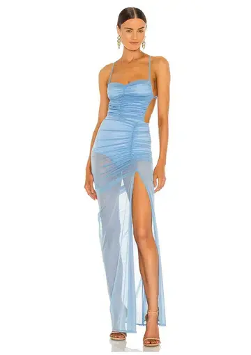 Michael Costello x Revolve Follie Maxi Gown in Periwinkle Size XS / AU 6
