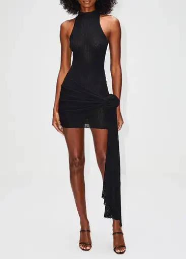 Aya Muse Keefe Mini Dress Black Size M / AU 10