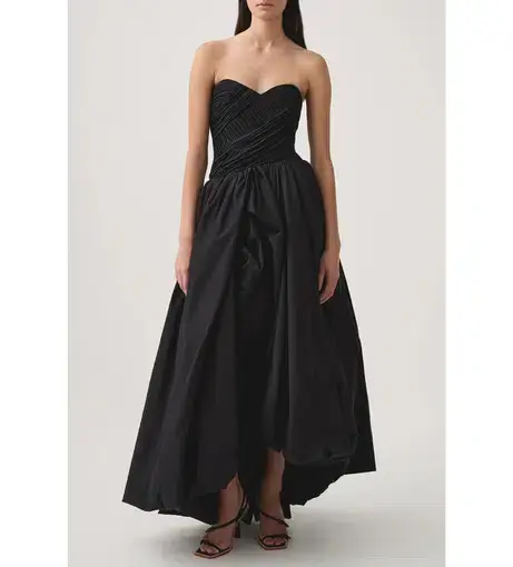 Aje Spatial Maxi Dress Black Size 8