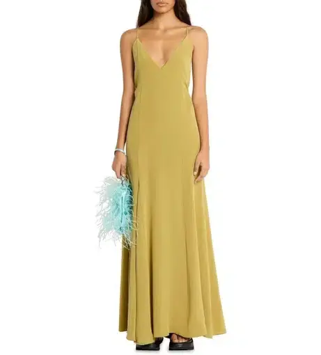 Sass & Bide Atoms Silk Maxi Dress in Prairie Yellow Size 6