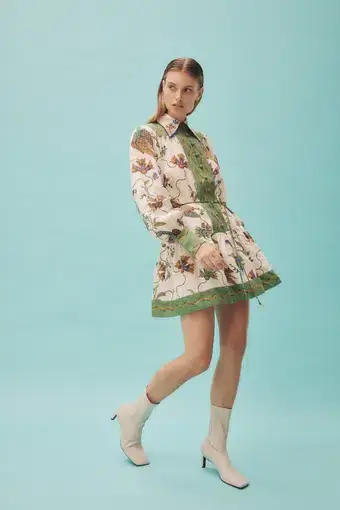 Alemais Birdie Mini Dress Multi Size 10