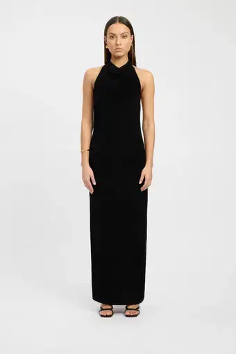 Kookai Erika Halter Dress Black Size 6