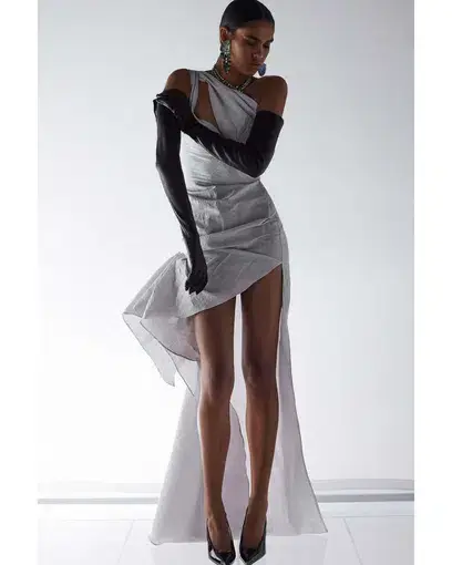 Toni Maticevski Brightness Gown Aluminium Size AU 8