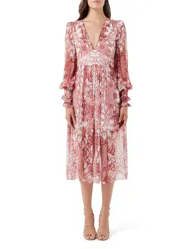 Thurley Charmed Midi Dress Print Size 10