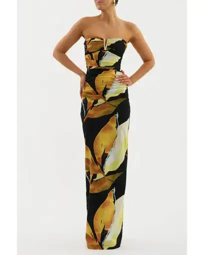 Rebecca Vallance Petals Of Paradise Gown Print Size AU 10