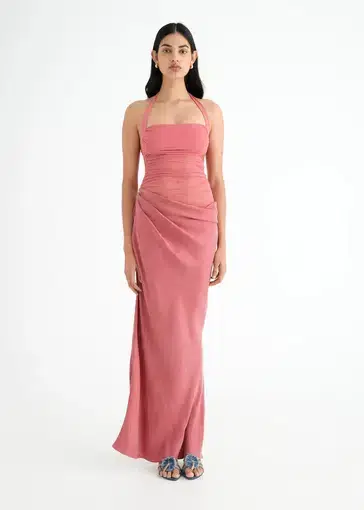 Benni Gina Maxi Dress Rose Size 8 / AU 8