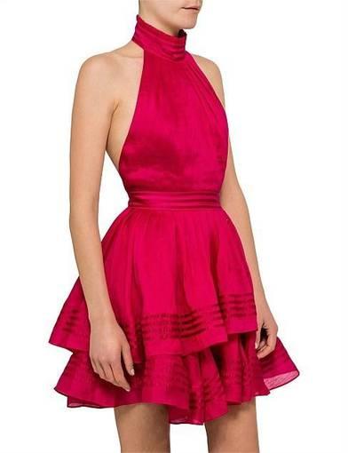 Aje Florentine Dress Pink Size 8