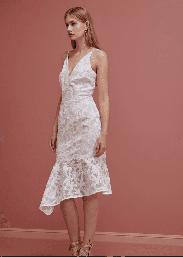 Keepsake The Label Plain sight white dress size 8