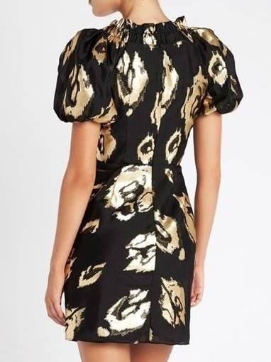 Eternal Flame Dress (Mini) Black & Gold Size 8