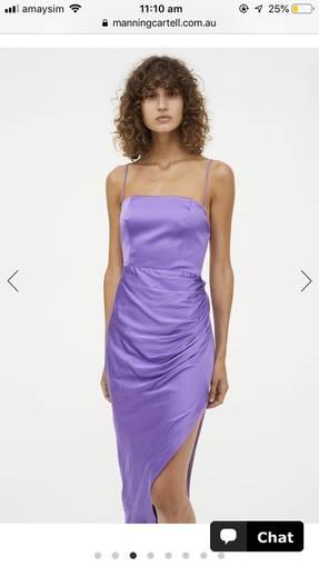 Manning Cartell Miami Heat Backless Dress Purple