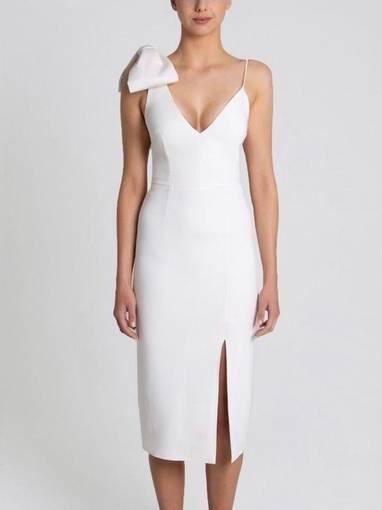 Rebecca Vallance Mondrian Bow Dress White Size 6