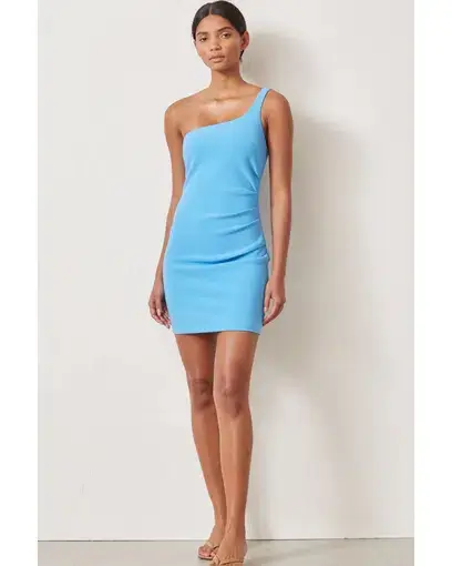 Bec & Bridge Paloma Mini Dress Blue Size AU 6