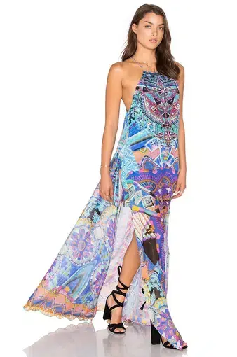 Camilla Alice in Essaouira Sheer Overlay Dress Print Size 8