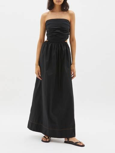 Bassike Strapless Cotton Dress