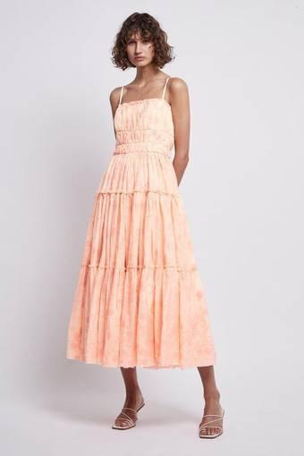 AJE Textural Gown Apricot Size 6