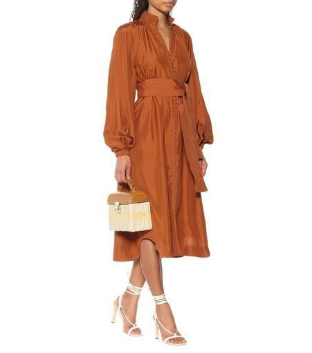 Zimmermann Ninety Six Billow Dress Brown Size 2 / Au 12