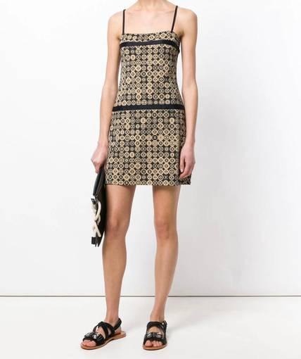 Chanel Logo Coin Medallion Dress Print Size 8