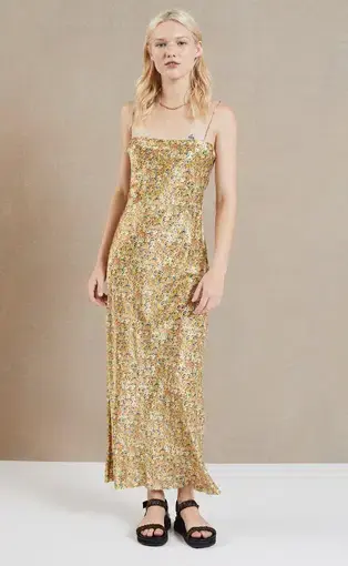 Bec and Bridge Golden Fields Silk Dress Print Szie 10
