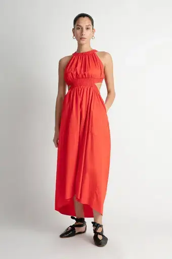 Camilla and Marc Pollina Sleeveless Midi Dress Red Size 8