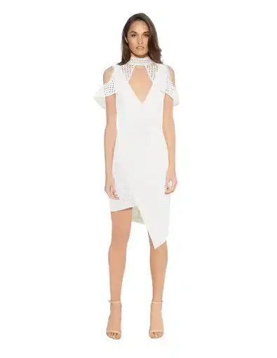Elliatt Freesia Dress White Size XS/ AU 6