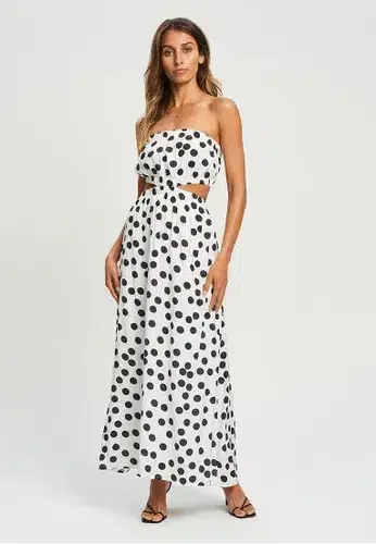 St Mrlo Blaire Midi Dress Print