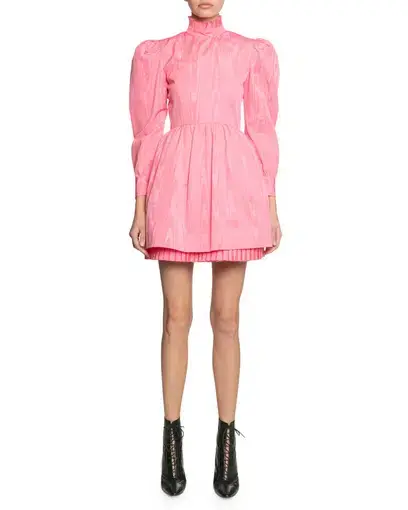 Marc Jacobs The Prairie Moire Mini Dress Pink Size 4