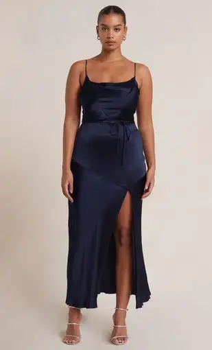 Bec and Bridge Moon dance Midi Dress Navy Size 12