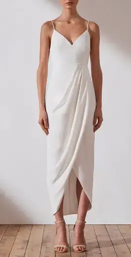 Shona Joy Core Cocktail Dress Ivory White Size 12