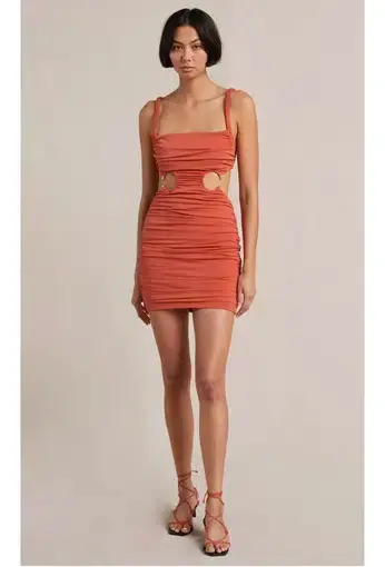 Bec and Bridge Lena Mini Dress in Paprika Orange