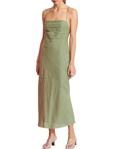 Bec & Bridge The Dreamer Linen Dress Green Size 6 