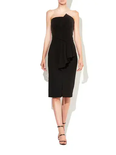 Montique Olivia Strapless Cocktail Dress Black Size 10 