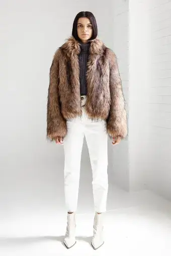 Unreal Fur x Linda Puna Inyu Jacket Brown Size XL
