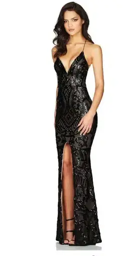 Nookie Mon Cherie Gown Black Size 8