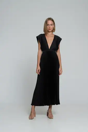 Lidee Gara Gown Noir Black Size 12