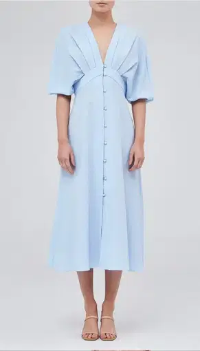 BNKR The Fifth Riley Midi Dress in Sky Blue Size 10