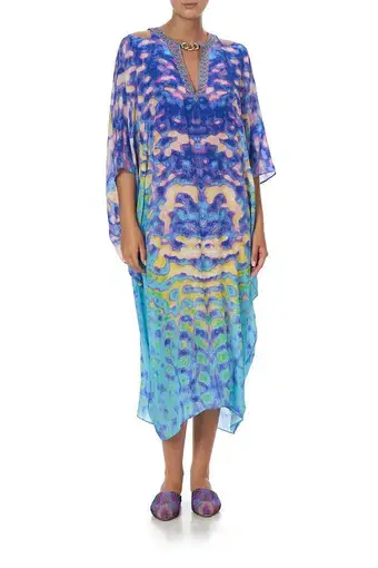 Camilla Batwing Cut Out Dress Print Size OS