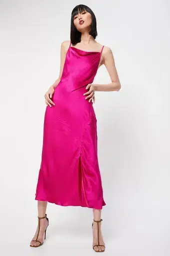 Mossman Electric Paradise Maxi Dress Fuchsia Size 10