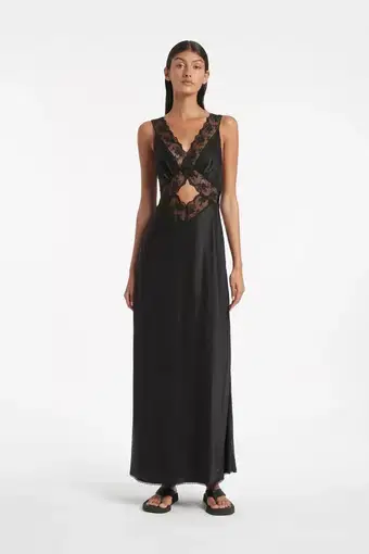 Sir The Label Aries Cut Out Gown Black Size 6